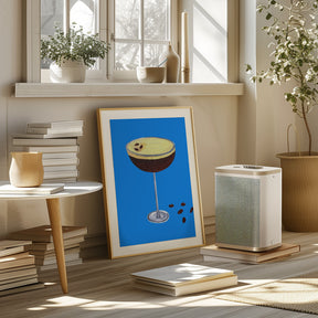 Espresso Martini Blue Poster