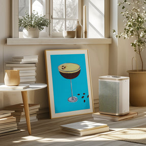 Espresso Martini Sky Blue Poster