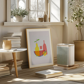 Still Life With Wine and Bottles Poster