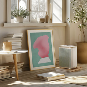 Stone Sculpture In Pink Poster