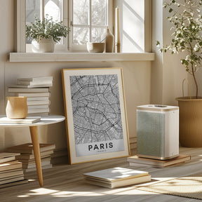 Paris White Poster