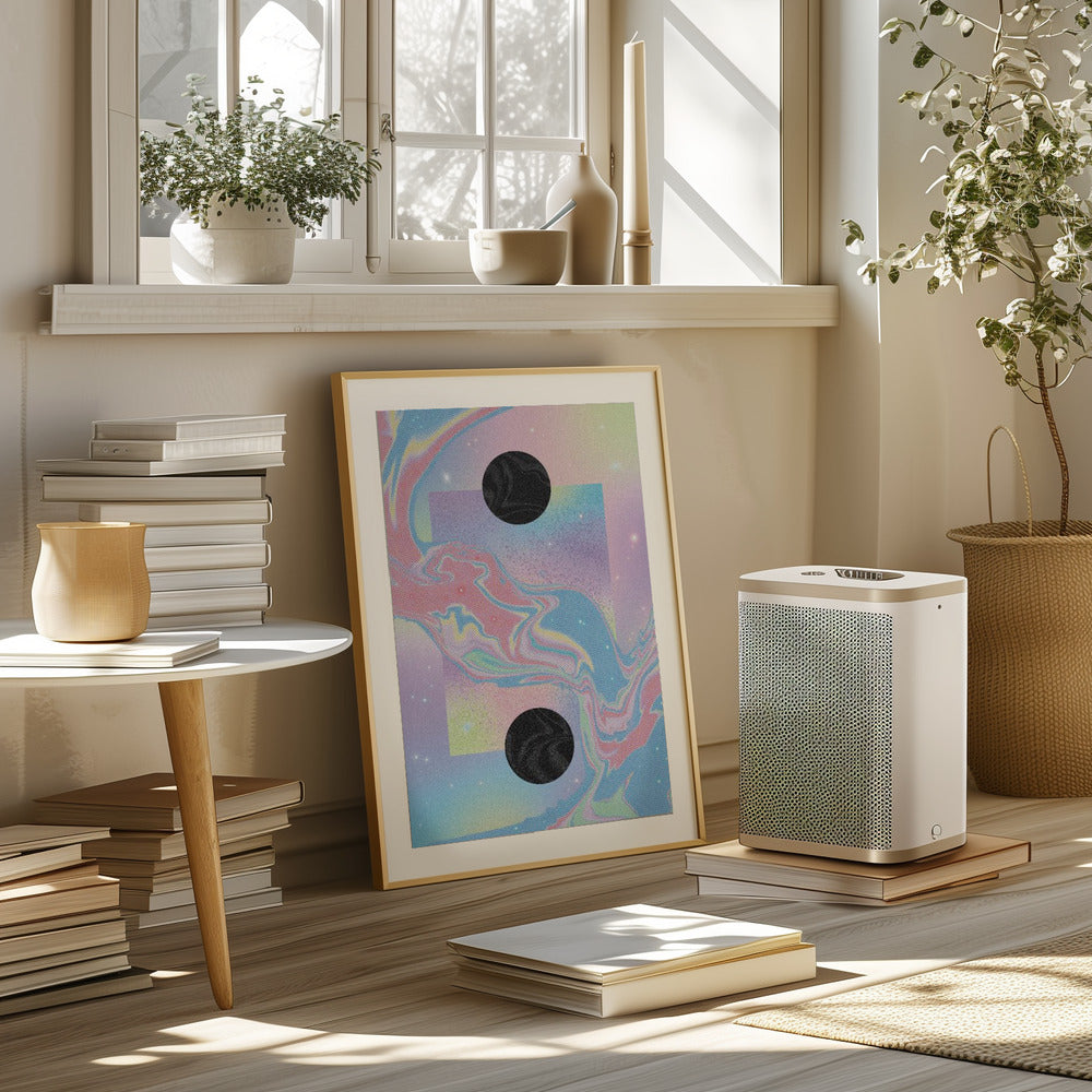 Black Hole Pastel Cosmos Poster