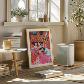 The queen bee and pink princesses Poster