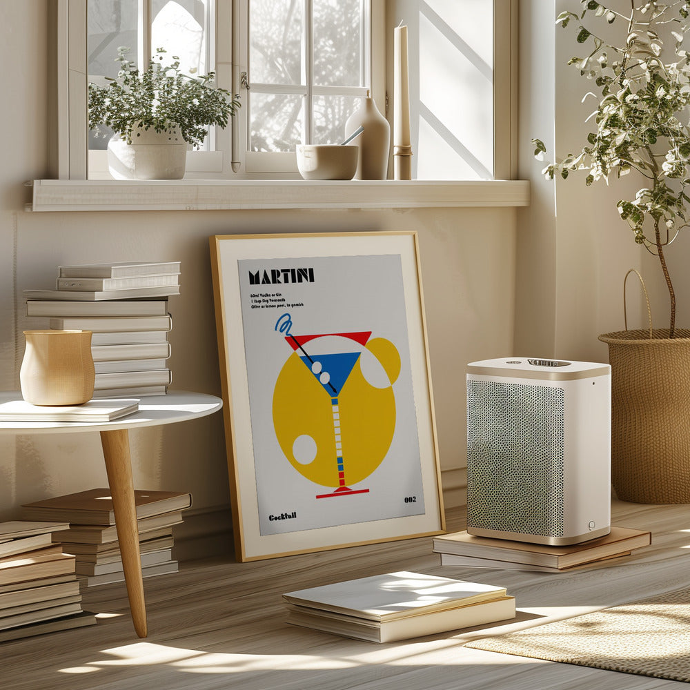 Martini Bauhaus Cocktail Poster