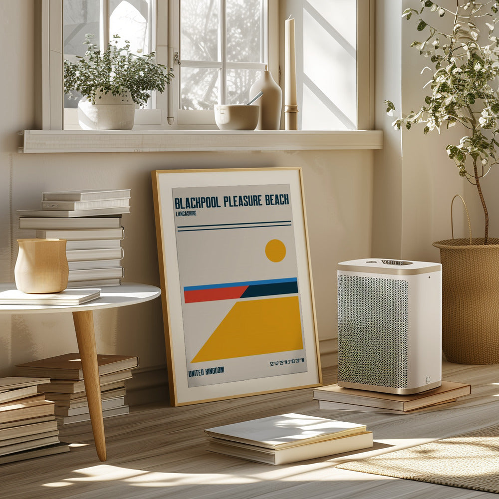 Blackpool Pleasure Beach Travel Poster Poster