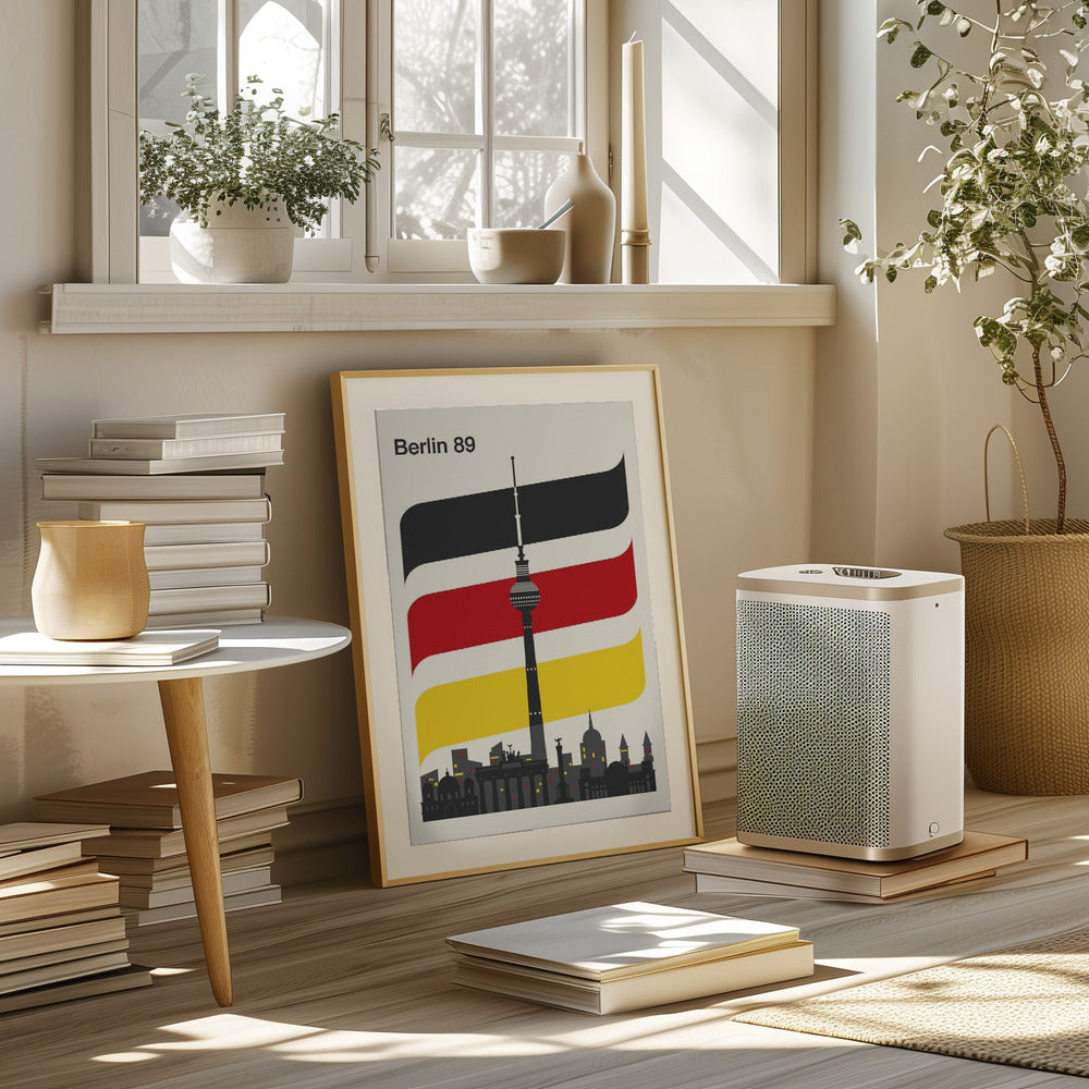 Berlin Retro Travel Print Poster