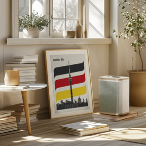 Berlin Retro Travel Print Poster