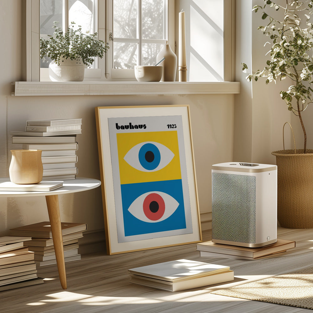 Bauhaus Eyes Abstract Poster