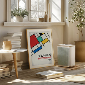 Bauhaus Geometric Design Retro Poster