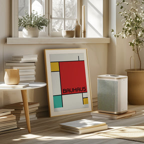 Bauhaus Geometric Design Retro Poster