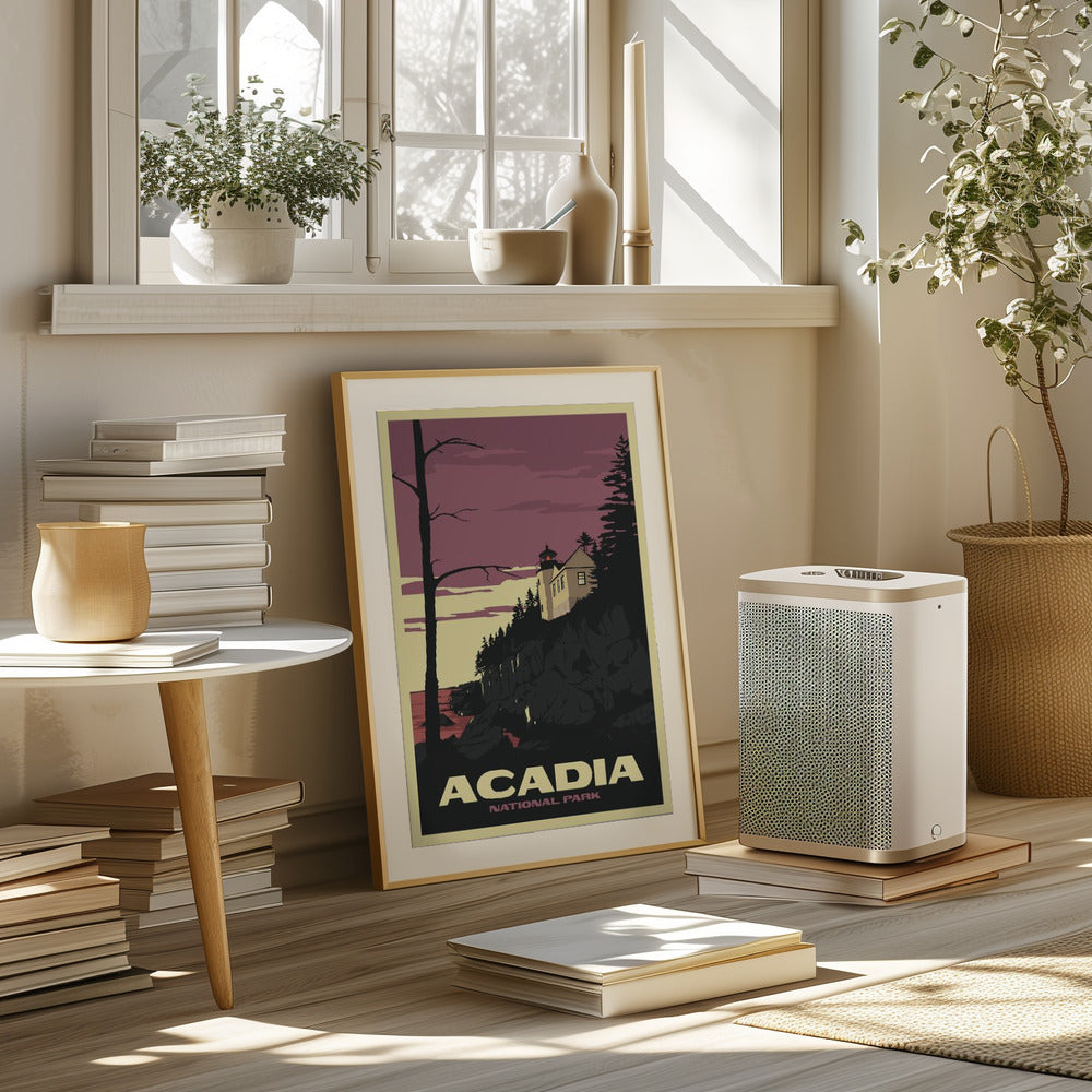 Acadia National Park Travel Print Poster