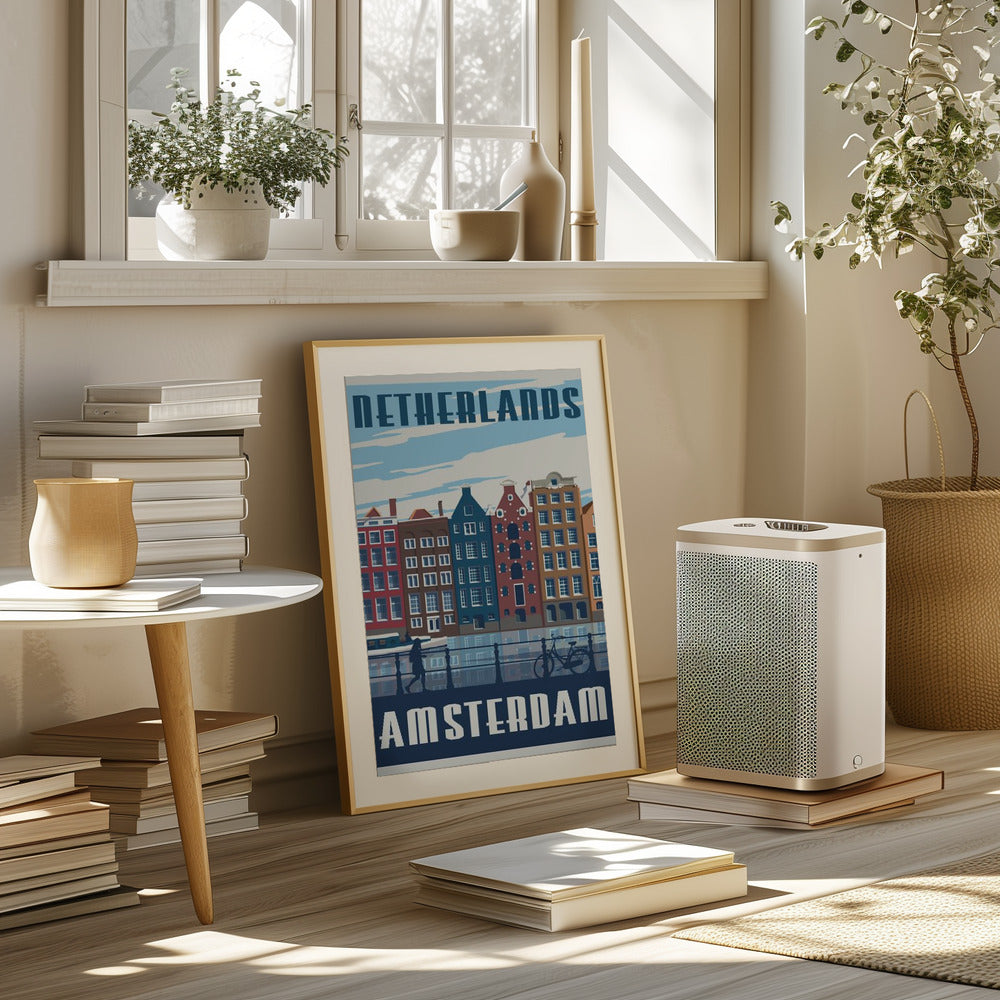 Amsterdam Travel Print Poster