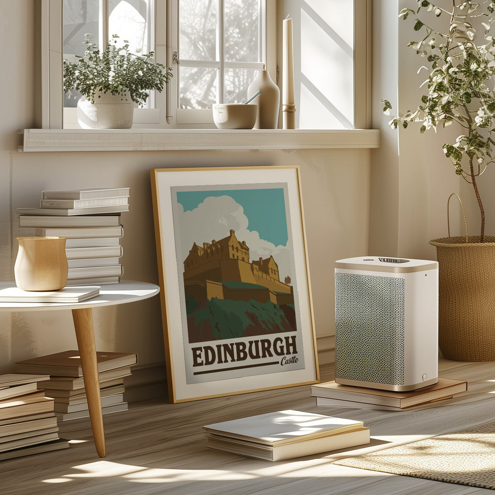 Edinburgh Castle Travel Print Poster