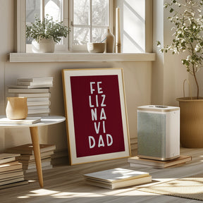 Simple feliz Navidad Poster