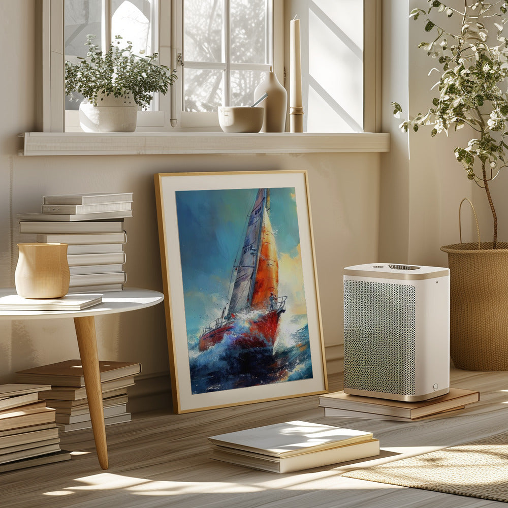 Yacht racing sport art 30 Poster