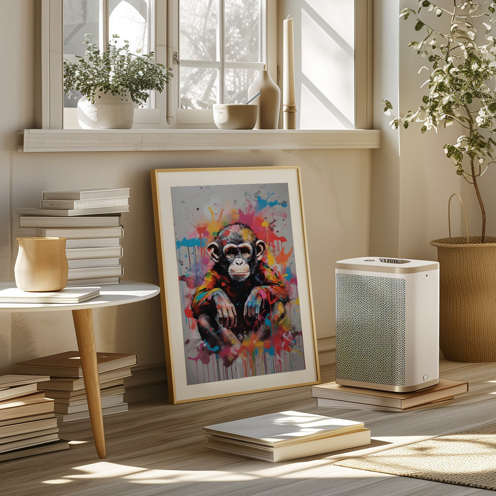 Monkey Pop Art Poster