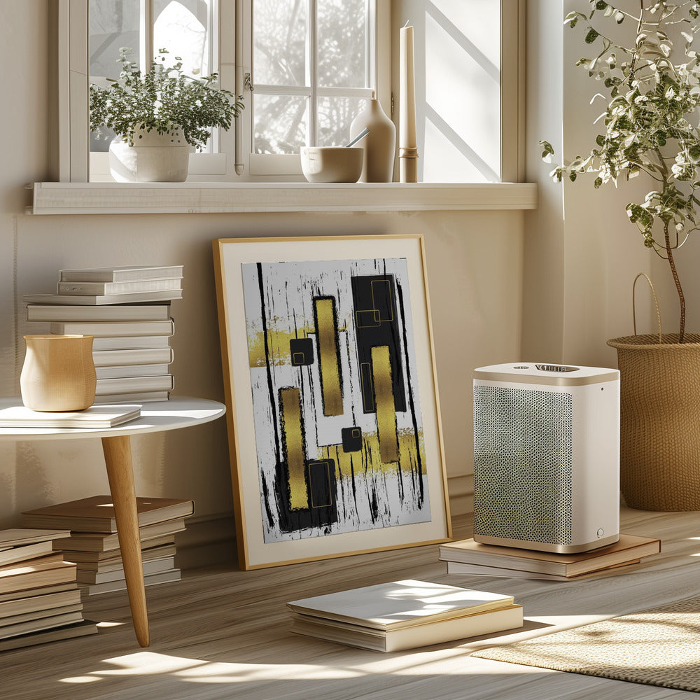 ABSTRACT ART Lively geometric fun Poster