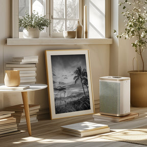 BONITA BEACH Evening mood | monochrome Poster