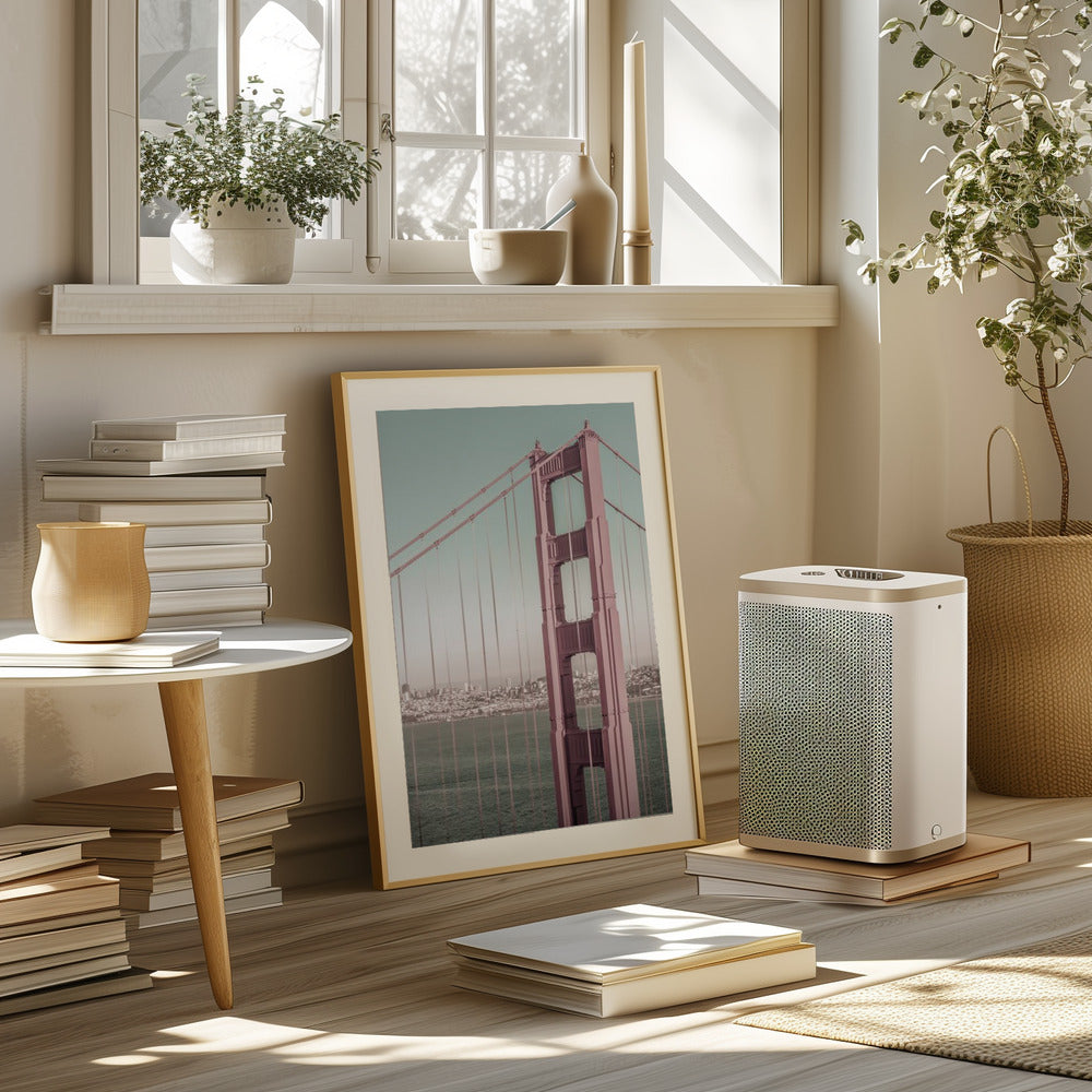 SAN FRANCISCO Golden Gate Bridge | urban vintage style Poster