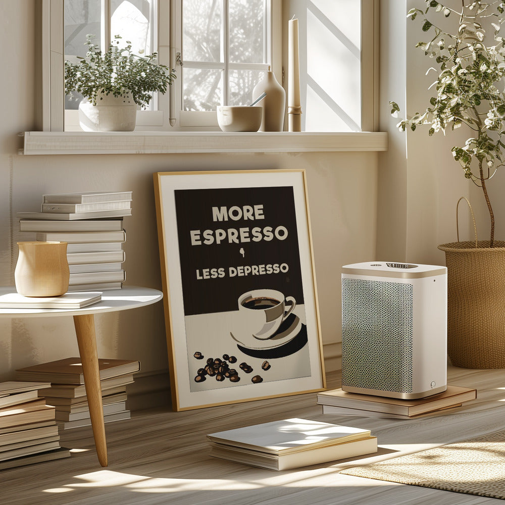 More Espresso - Less Depresso Poster