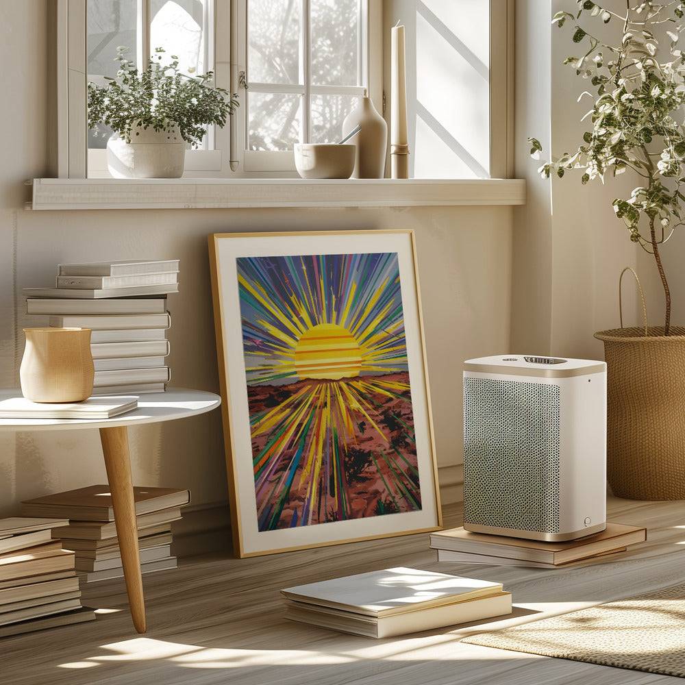 Sunrise In the Desert Poster