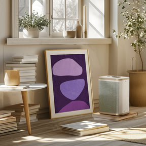 Abstract Forms Violet Poster