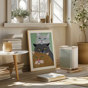 Cat Trio Poster