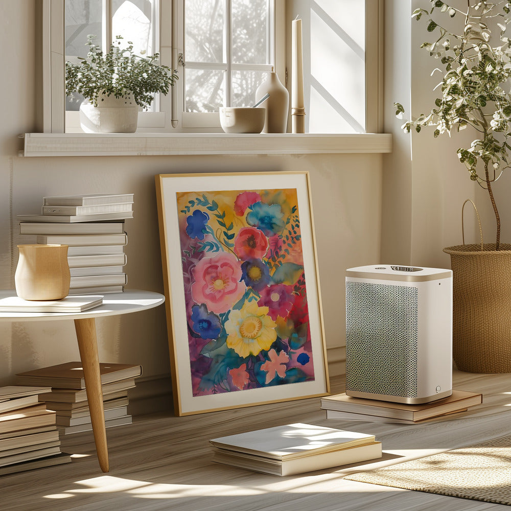 Watercolor Floral No. 6 Poster