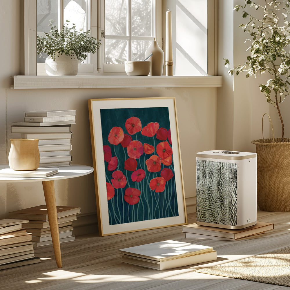 Red poppies Poster