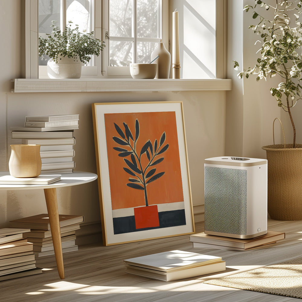 Orange Plant Poster