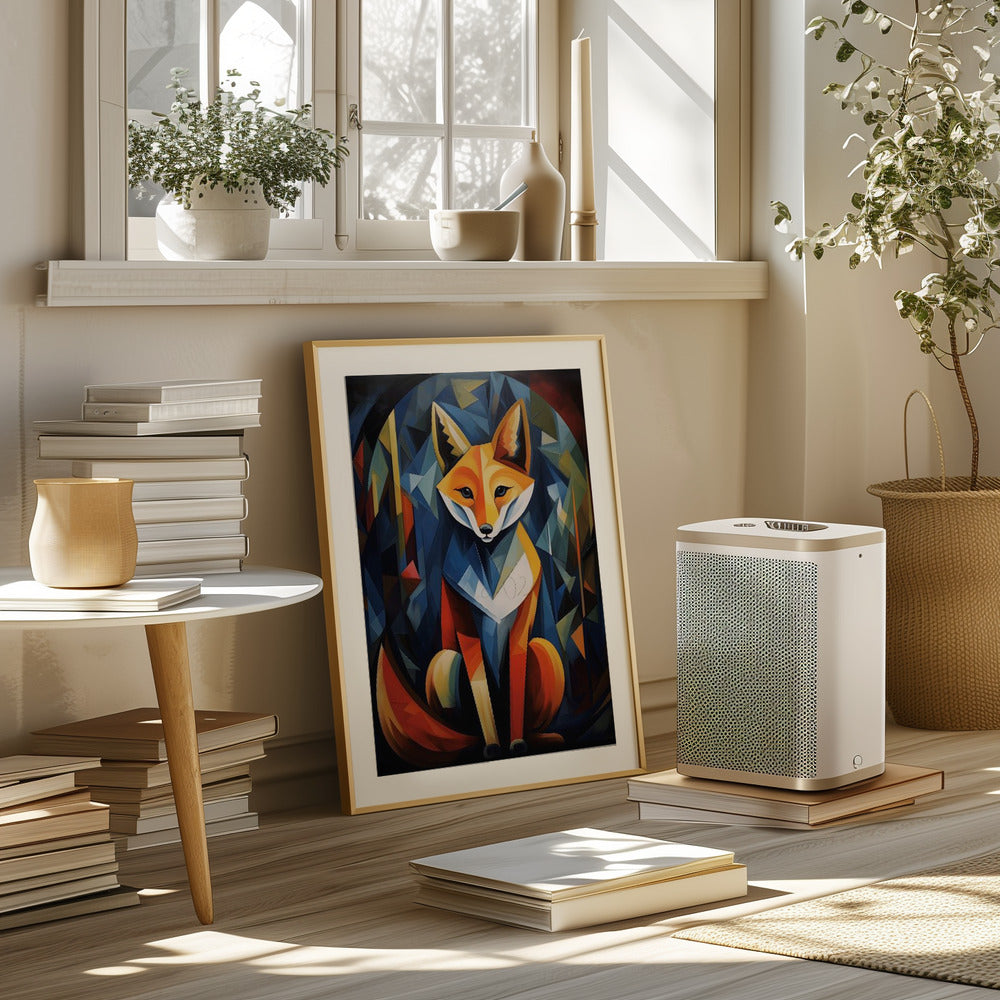 The Cubistic Fox Poster