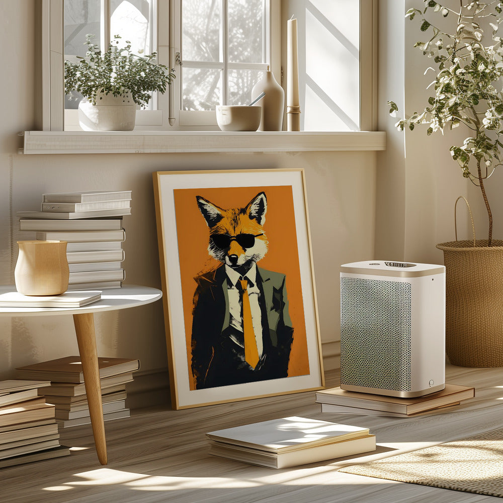 Fox In a Suit Poster