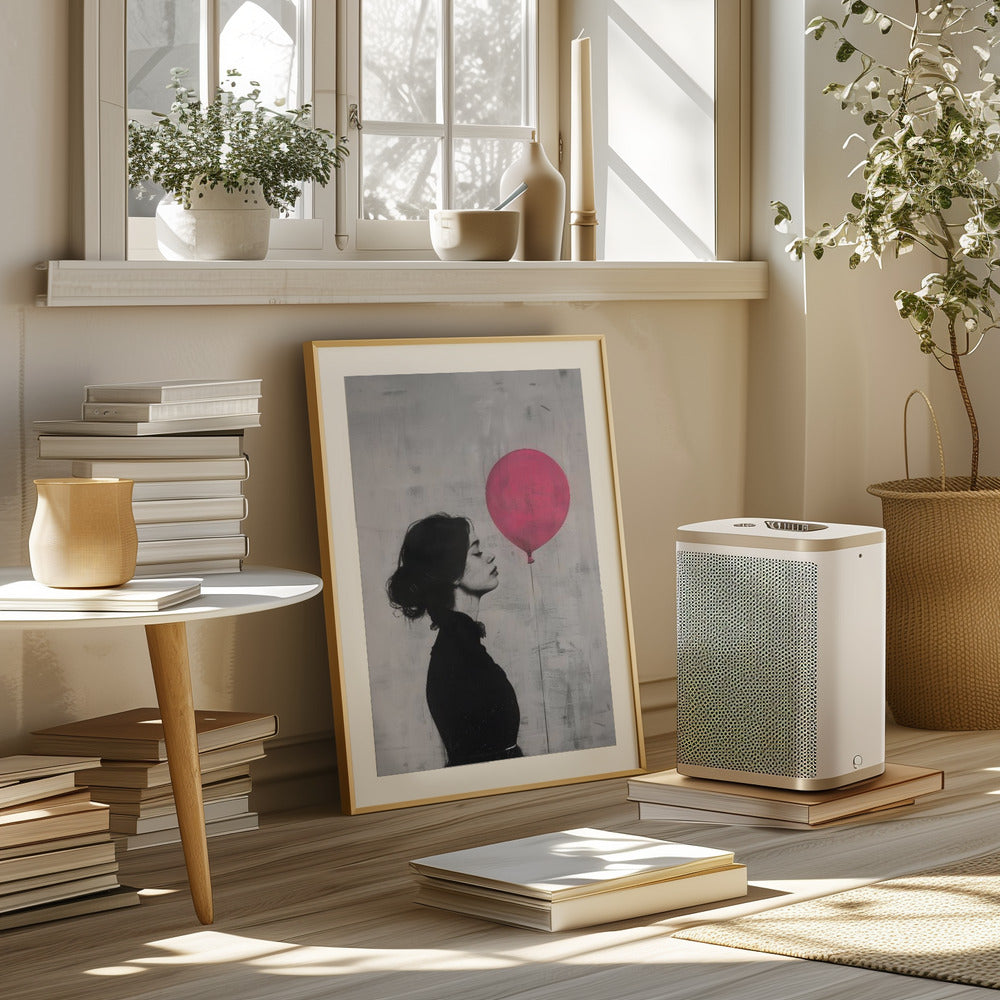 The Girl With the Pink Balloon Poster