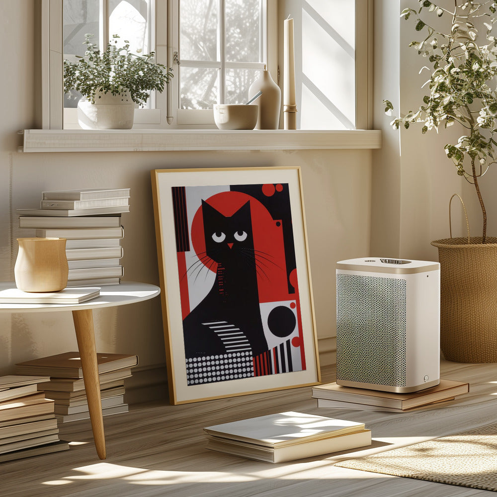 The Abstract Cat Poster