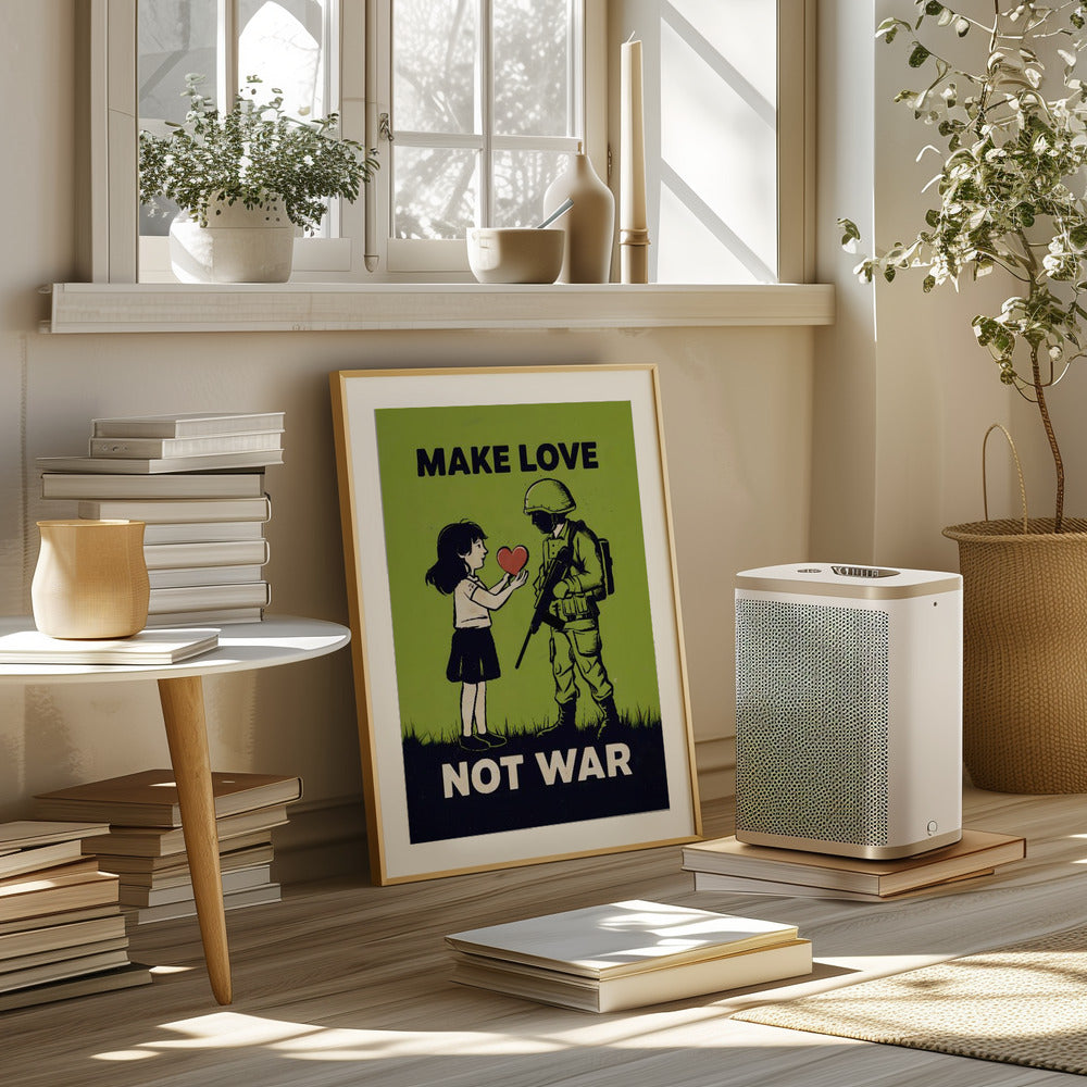 Make Love   Not War Poster