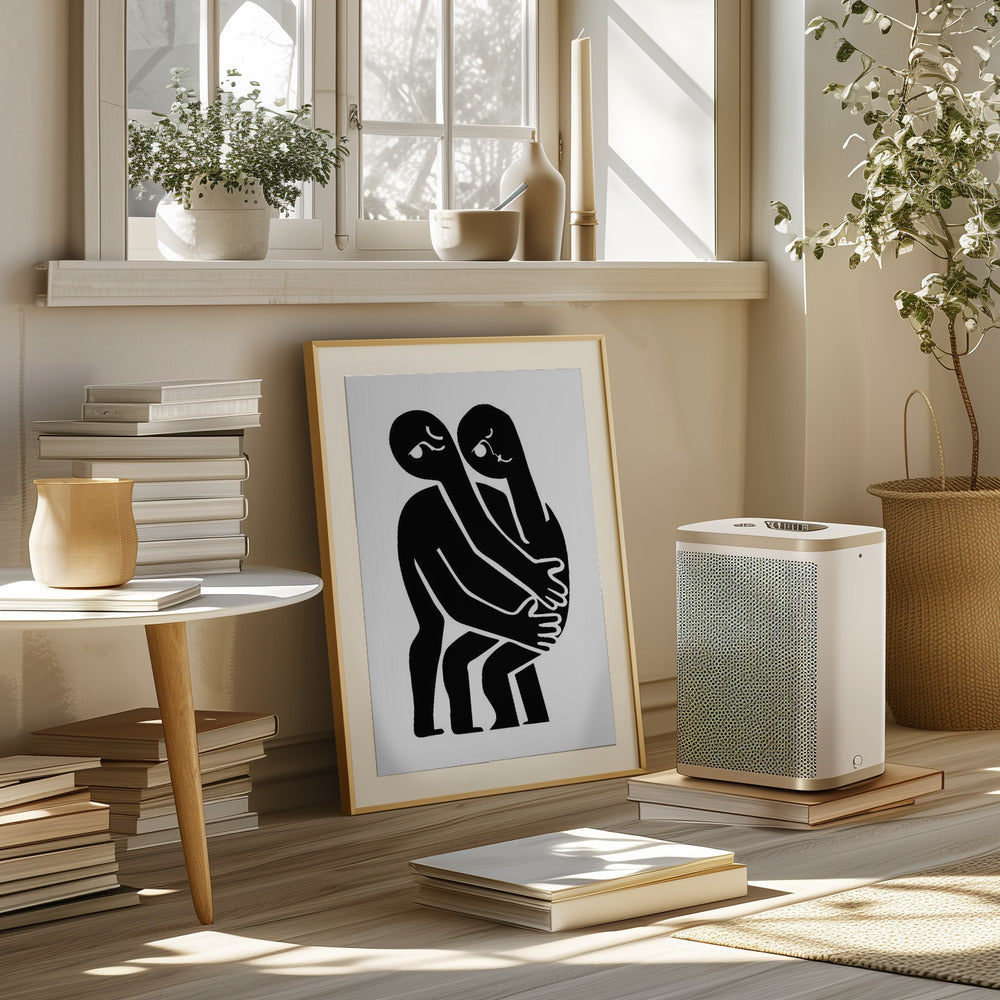 Abstract Hug No 1 Poster