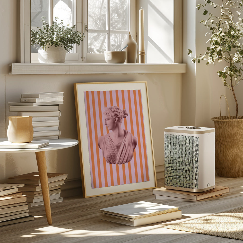 Artemispinkorangestripes Ratio2x3 Poster