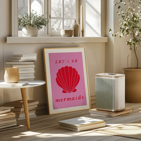 Mermaidspinkred Ratioiso Poster