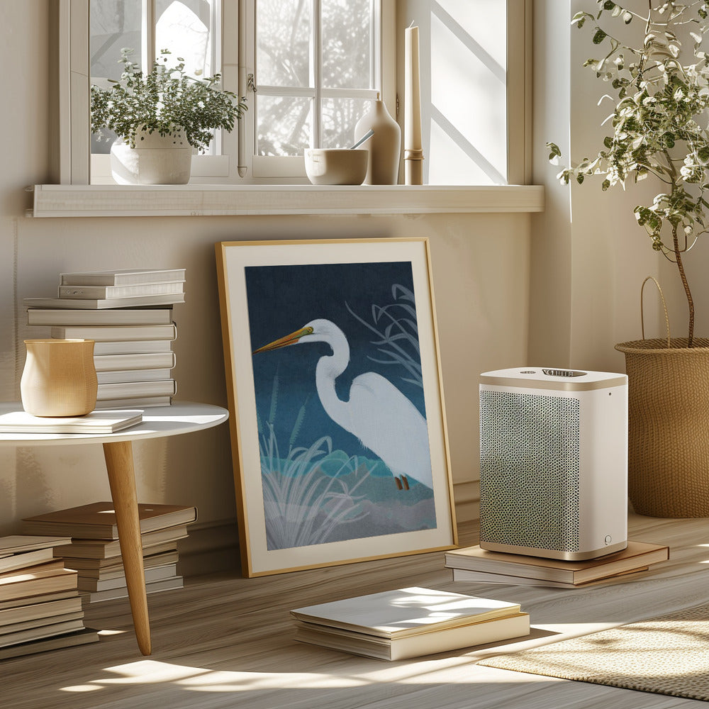 Egret Copy Poster