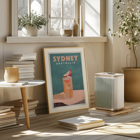 Sydney Australia Cocktail Bar Decor Poster