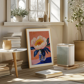 Blooming Peony Poster