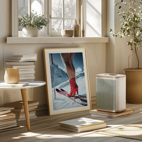 Ski Glamour High Heels Poster