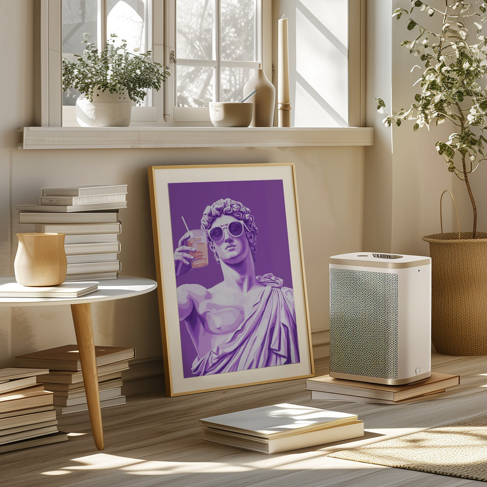 Greek Statue Cheers Poster