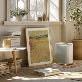 Wheat Field With View of Arles (1888) Poster