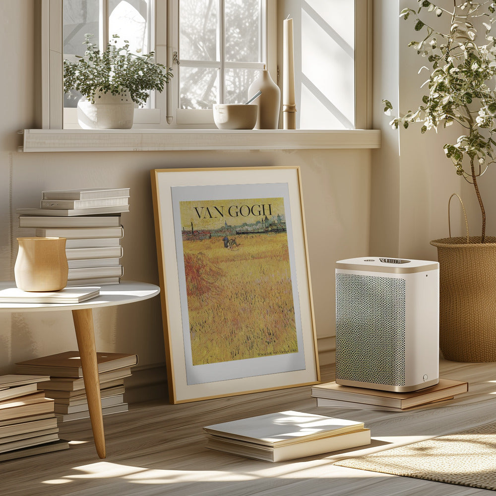 Wheat Field With View of Arles (1888) Poster