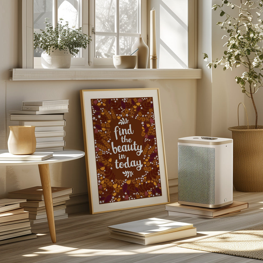 Find the beauty in today Poster