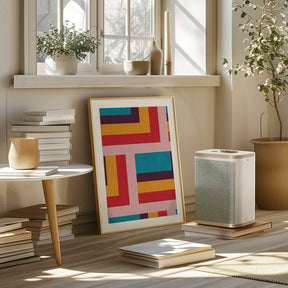 Abstract Mod Cubes M Poster