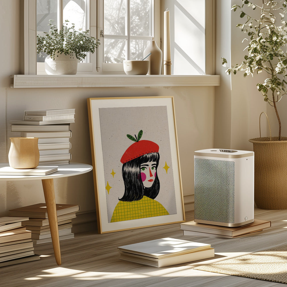 Apple Beret Poster