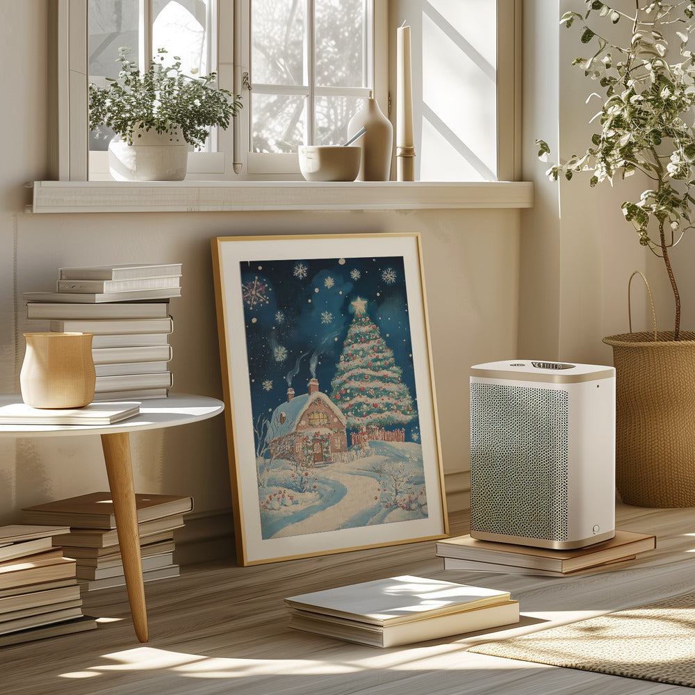 Snow Christmas Town Poster