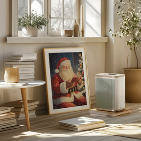 Santa Reading I Poster